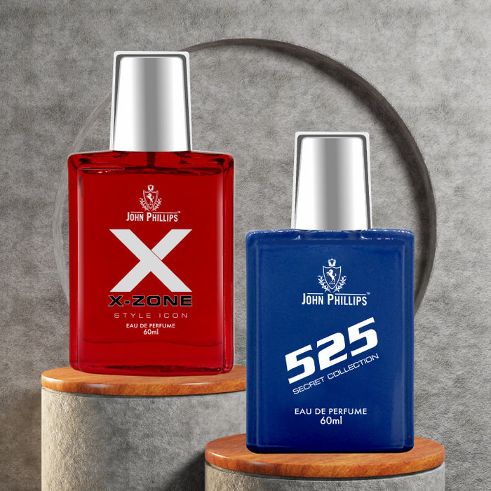 XX-Zone & 525 - Unisex Fragrance Combo Set for Him ( 60ml + 60ml )