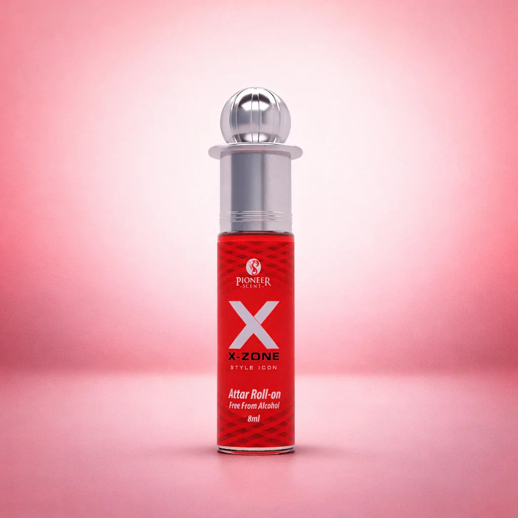XX Zone non alcoholic attar perfume 8ml unisex floral citrus woody fragrance with rose jasmine vanilla amber long lasting attar
