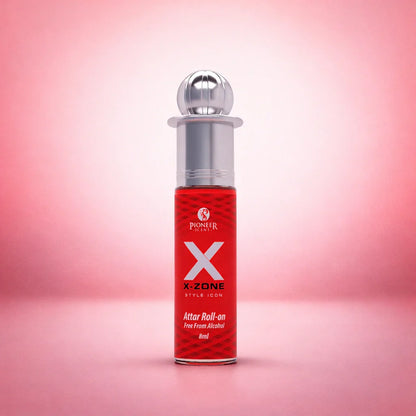 XX Zone non alcoholic attar perfume 8ml unisex floral citrus woody fragrance with rose jasmine vanilla amber long lasting attar
