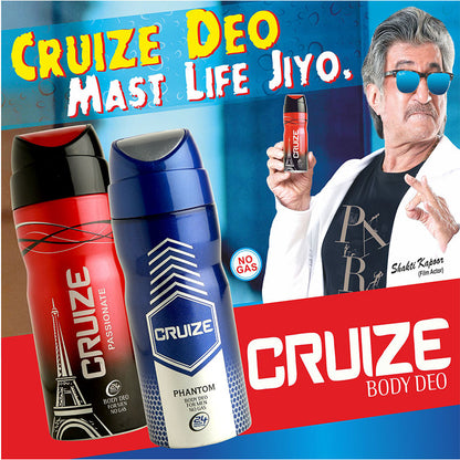 CRUIZE PASSIONATE | No Gas Deo for Him - 150ml