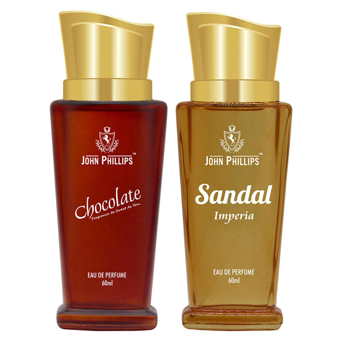 Chocolate & Sandal | Fragrance Combo Set for Him & Her ( 60ml + 60ml )