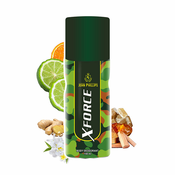 X-FORCE Deo | Citrus Aromatic, Marine, & Woody Deo for Him - 150ml
